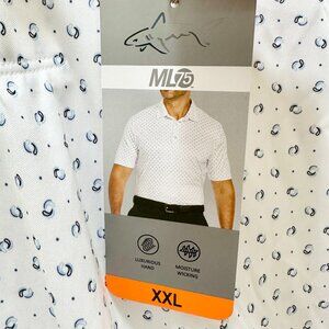 Greg Norman Men's ML75 Polo Shirt Size XXL Moisture Wicking Performance Golf NEW